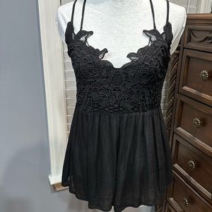 Blakeley black lace tank